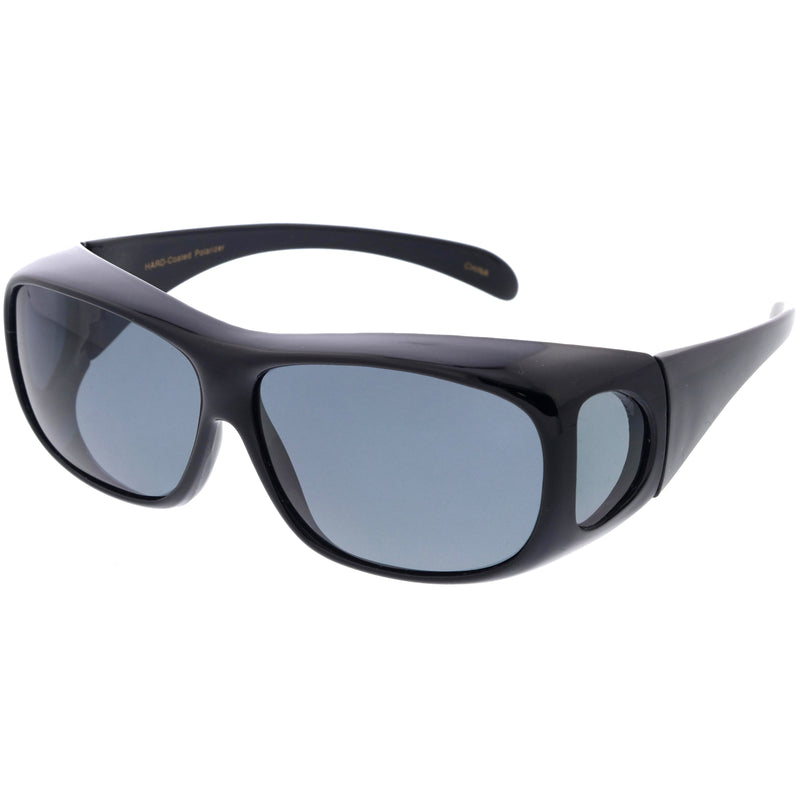 Sporty Full Wrap Around Protection Polarized Lens Sunglasses Goggles D190