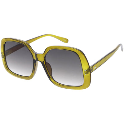 Glam Retro Fabulous Fashion Oversized Square Sunglasses D205