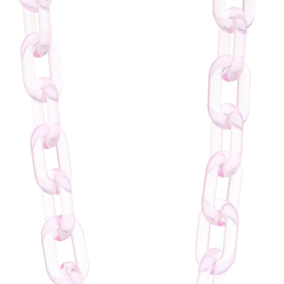 Color Pop 30" Translucent Plastic Face Mask and Glasses Chain