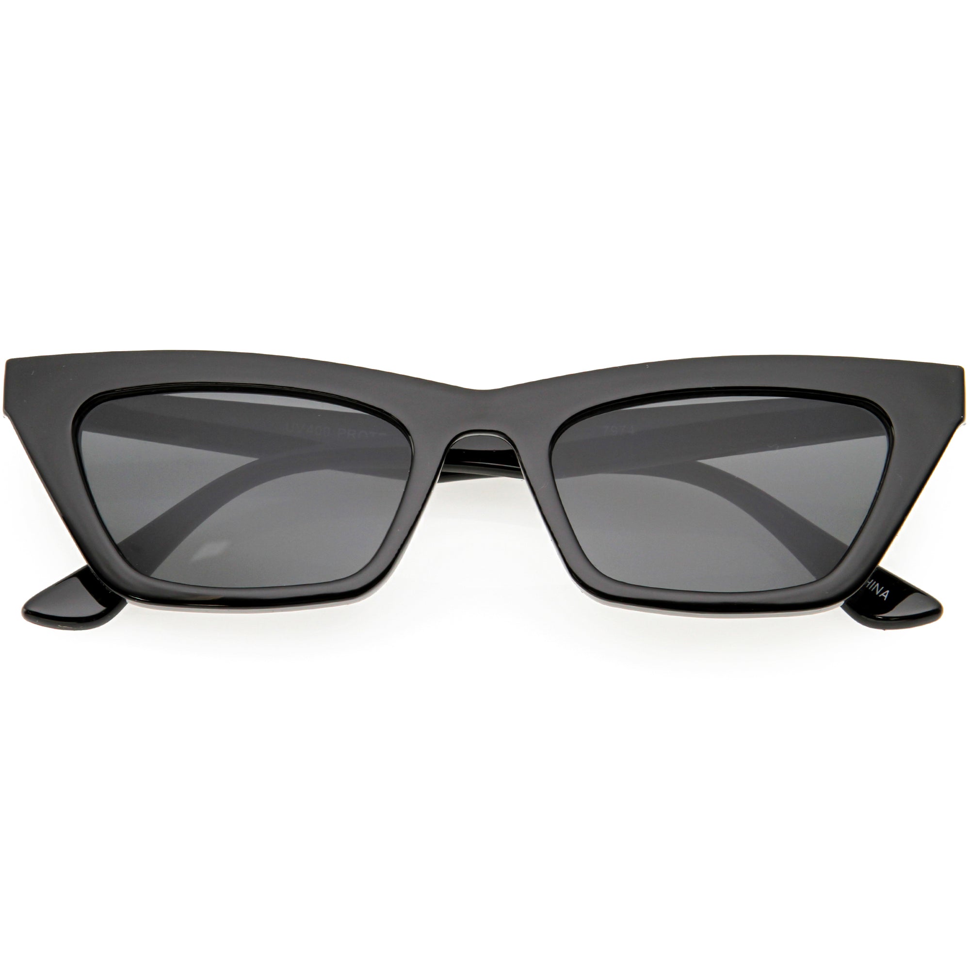 Mod Vintage Inspired Slim Pointed Cat Eye Sunglasses D211