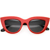 Classy Oversize Vintage-Inspired Round Cat Eye Sunglasses D217