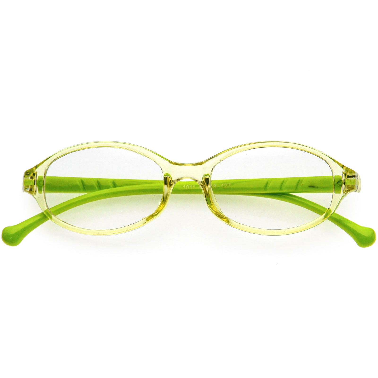 Kids Oval Lightweight Blue Light Blocking Round Clear Glasses D222