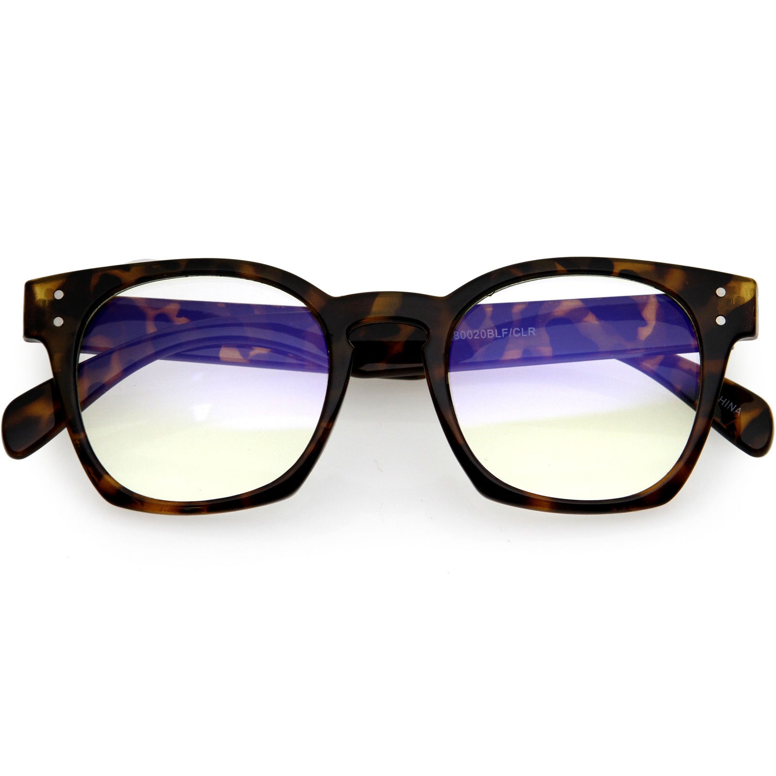 Blue Light Filtering Horn Rimmed Square Computer Glasses D234