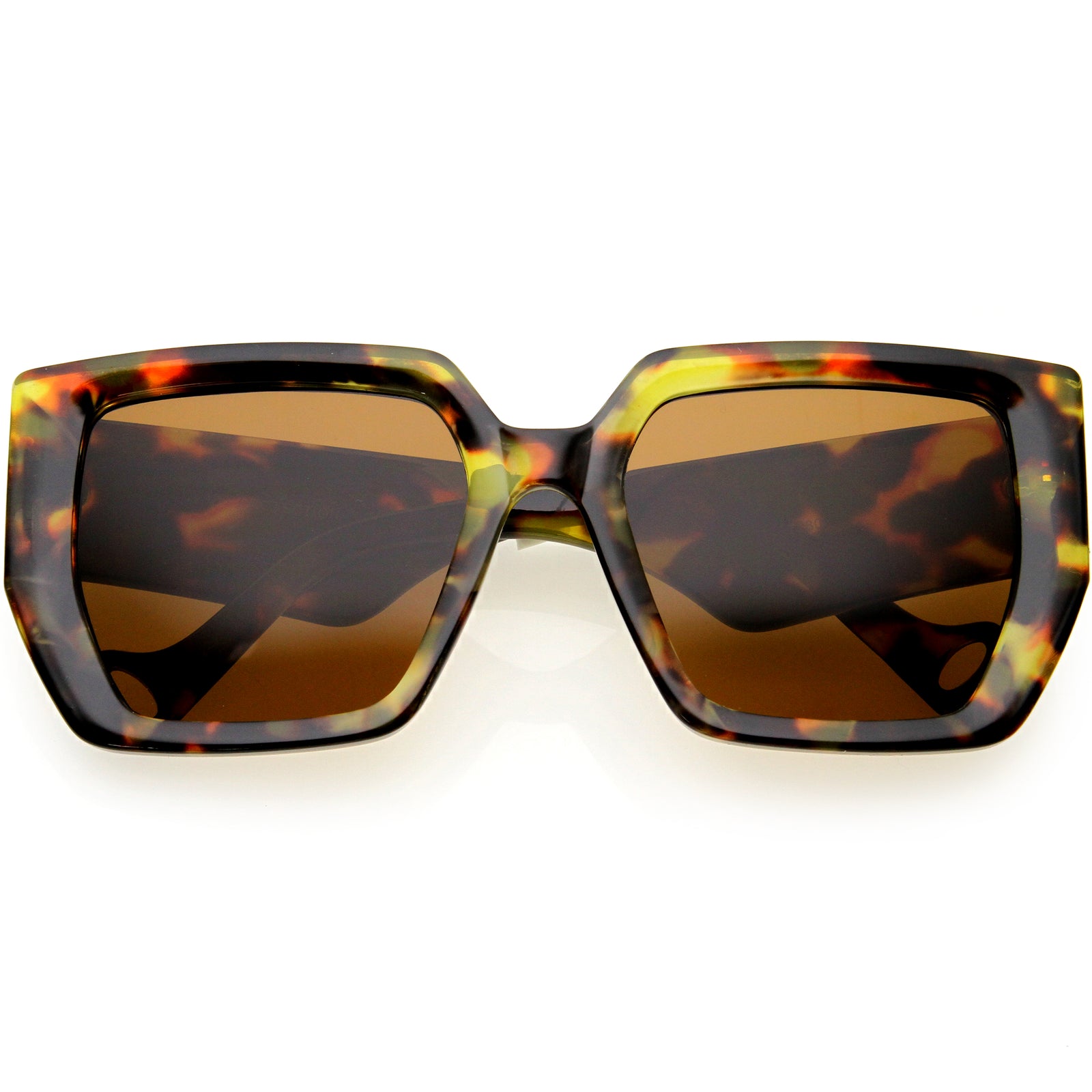 Gafas de sol cuadradas con montura gruesa y alta moda de gran tamaño D235