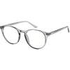 Vintage-Inspired Keyhole Accented Blue Light Blocking Round Glasses D241