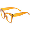 High Fashion Horn Rimmed Blue Light Protected Chunky Glasses D293