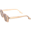 Vintage-Inspired Bold Chic Neutral Square Sunglasses D294