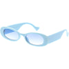 Colorful Pastel Retro Inspired Chunky Oval Sunglasses D296