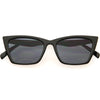 Retro Sleek Everyday Flat Lens Cat Eye Sunglasses D297