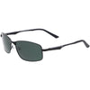 Premium Classic Neo Metal Wire Rectangular Polarized Sunglasses D301
