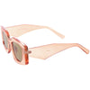 Medium Glam Chic Retro Chunky Square Sunglasses D314
