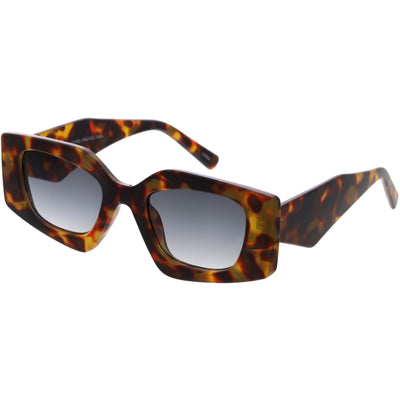 Medium Glam Chic Retro Chunky Square Sunglasses D314
