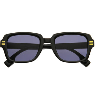 Gafas de sol cuadradas con montura de cuerno de media patilla Everyday D315 - Humo negro