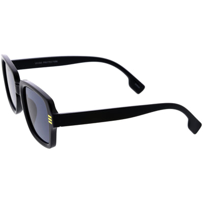 Everyday Mid Temple Horn Rimmed Square Sunglasses D315