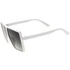 Kids Flat Top Square Neutral Colored Lens Small Oversize Sunglasses D145