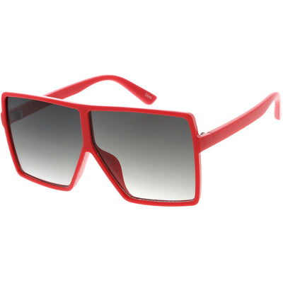 Kids Flat Top Square Neutral Colored Lens Small Oversize Sunglasses D145