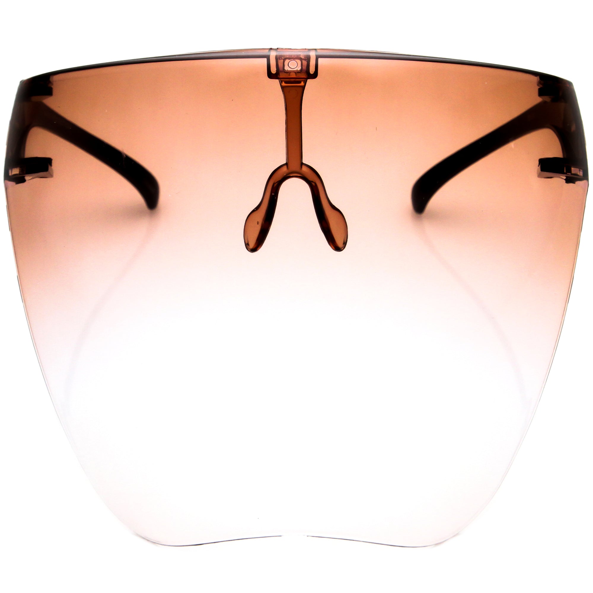 Ombre Protective Face Shield Full Cover Visor Glasses/Sunglasses (Anti-Fog) D188, Apricot Ombre | zeroUV